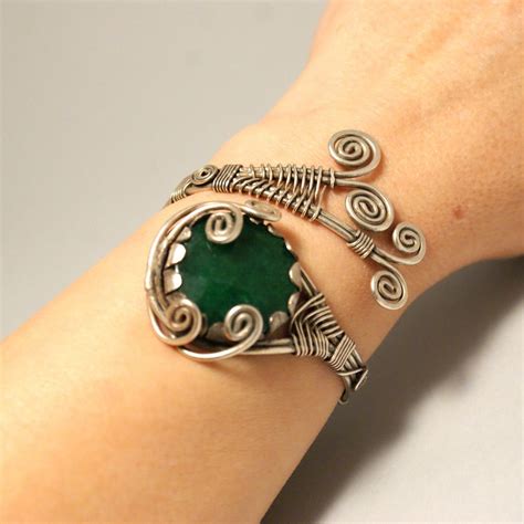 Emerald Bracelet Genuine Emerald Bracelet Emerald Jewelry - Etsy