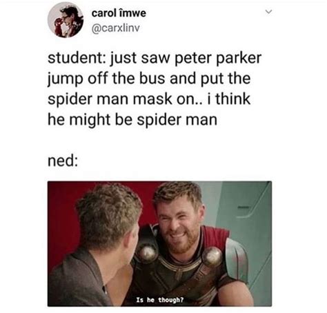 Spider Parker; Peter Man | Marvel comics, Marvel memes, Marvel funny