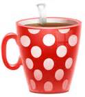Red Dotted Coffee Cup PNG Clipart Picture | Gallery Yopriceville - High-Quality Free Images and ...