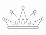 Printable Crown Coloring Page sketch template