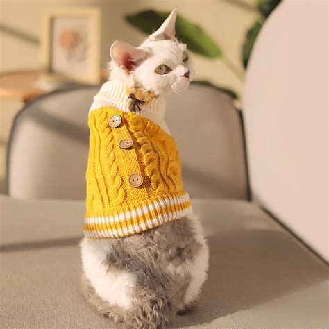 Cute Cat Knitted Sweater - 3 Colors Available - 3 Sizes Available - ApolloBox