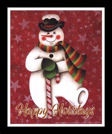 Christmas Snow Man Ecards