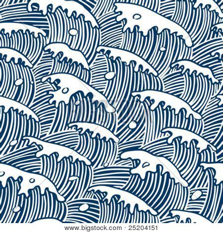 Sea Waves Vector Vector & Photo (Free Trial) | Bigstock