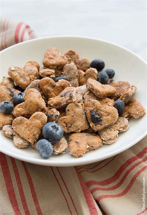 Blueberry Oatmeal Dog Treats - The Little Epicurean
