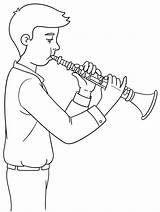A Clarinet Coloring Page  Free Printable Pages For Kids sketch template