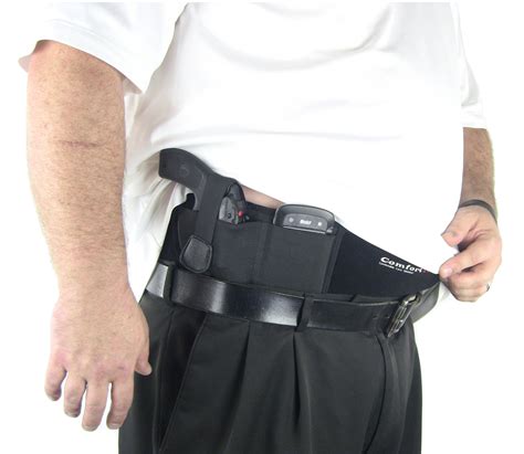 XL Ultimate Belly Band Holster for Concealed Carry Black Fits Gun Smith ...