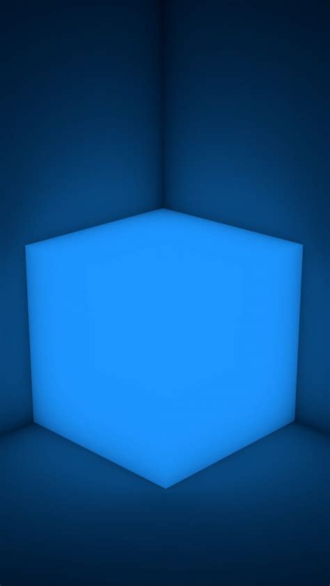 3D Cube Neon Shape HD Wallpaper - 1080x1920