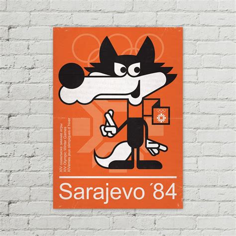 Vucko Sarajevo 1984 Vintage Yugoslavia Poster - Etsy