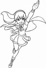 Girl Superhero Coloring Pages Sketch Page sketch template
