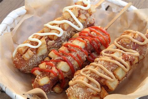 Korean Potato Corn Dogs - Alt Asiatisk