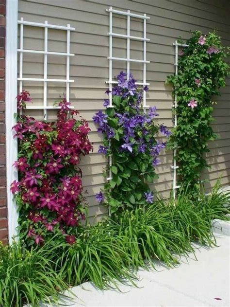 21 beautiful front yard flowers garden landscaping ideas - Structhome.com | Diy garden trellis ...