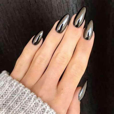 Trendy chrome nail designs ideas for 2021