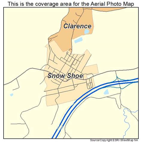 Aerial Photography Map of Snow Shoe, PA Pennsylvania