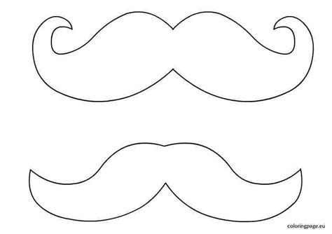 Mustache coloring pages to print | Modelo de bigode, Páginas para colorir, Desenhos para colorir