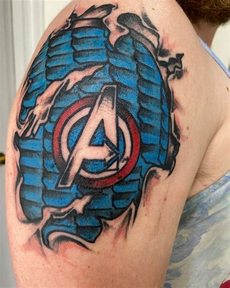 Avengers Logo Tattoo Designs / Glorious Avengers Tattoo Designs ...