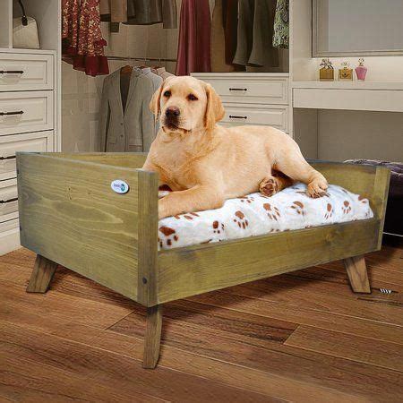 Raised Wooden Pet Bed with Removable Cushion - Rustic Brown - Small #FacialSkinBrownSpots ...