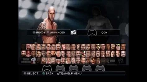 WWE2K16 PS2 (All Characters Unlocked) - YouTube