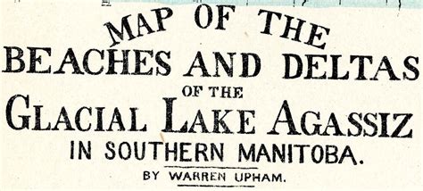 1890 Map of Glacial Lake Agassiz Manitoba Canada Showing - Etsy