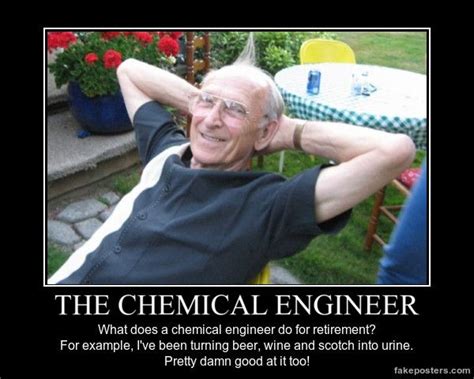 The Chemical Engineer - Demotivational Poster | Engineering humor, Engineering memes, Funny pictures