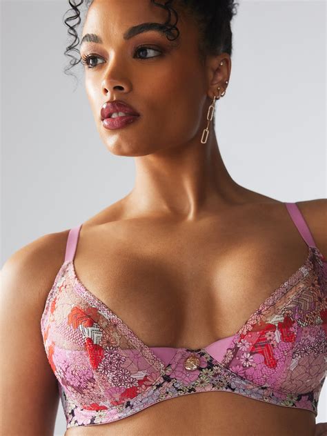 Penthouse Sweet Lace Quarter Cup Bra in Multi & Pink & Purple | SAVAGE ...