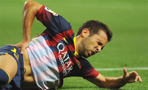 Barcelona left back Jordi Alba injured again, out six weeks - Sports ...