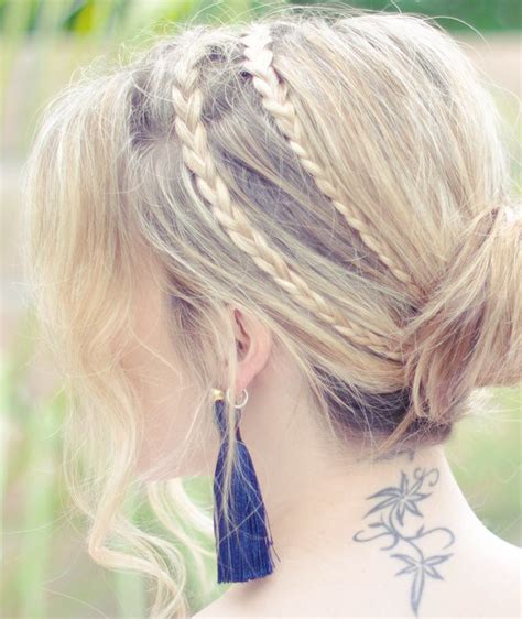 rope braids and loose low bun hair tutorial | Maegan Tintari | Flickr