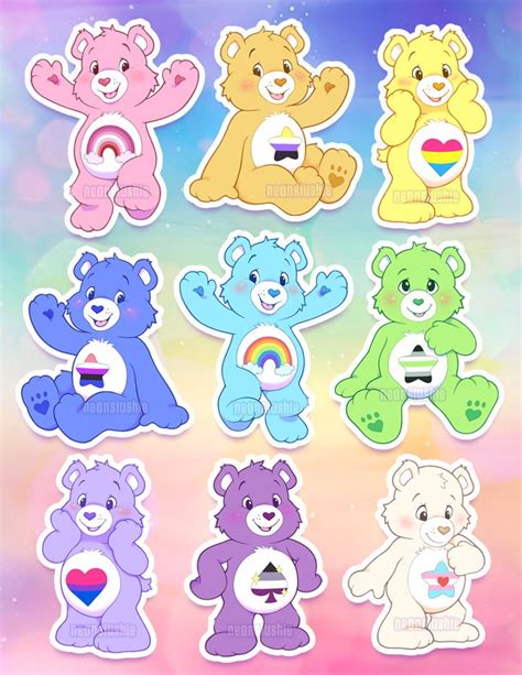 NEONSLUSHIE | Care bear tattoos, Care bears, Bear wallpaper