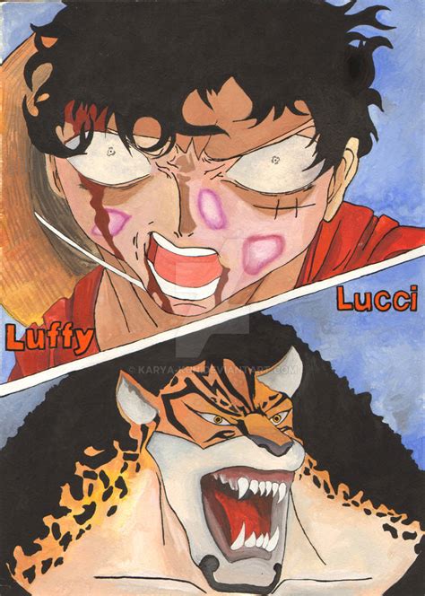 Luffy VS Lucci - One Piece by karya-kun on DeviantArt