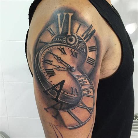 Clock tattoo by Antonio at Holy Grail Tattoo Studio #Maoritattoos | Tattoos, Clock tattoo, Watch ...