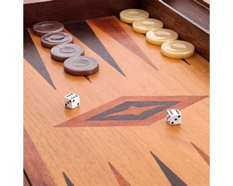 Backgammon Deluxe Game Set - Handmade Walnut Wood - Large