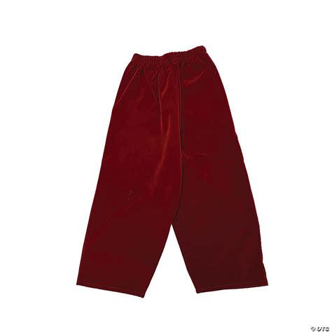 Burgundy Velvet Santa Pants - XXL | Halloween Express