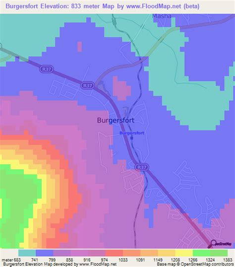 Elevation of Burgersfort,South Africa Elevation Map, Topography, Contour