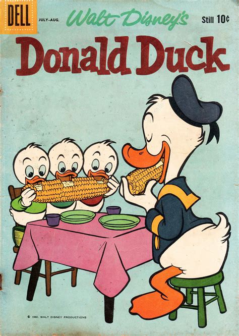 Walt Disney's Donald Duck, August, 1960, No. 72 | Donald duck comic, Old comic books, Disney