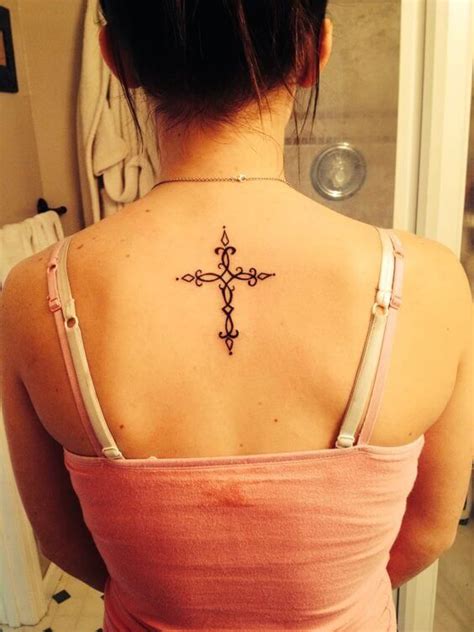 Celtic Cross Tattoos For Women On Back