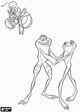Tiana And Naveen Coloring Pages  The Frog sketch template