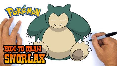 Snorlax Easy Drawing ~ Pokemon Snorlax Draw Easy Dibujo Dibujar Paso ...