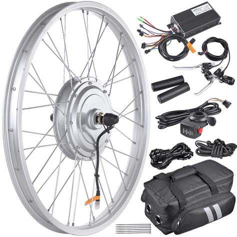 20/24/26" Front Fat Wheel Electric Bicycle eBike Conversion Kit 48V 1kW ...