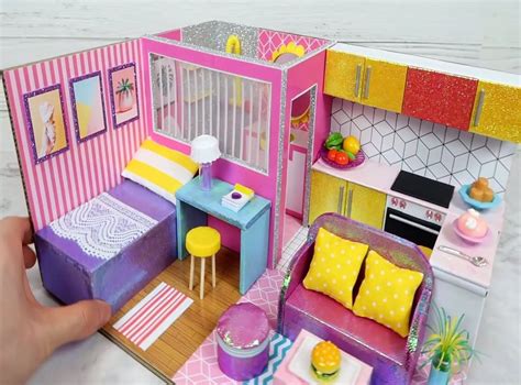 Diy Barbie House Cardboard : Diy Barbie Furniture And Diy Barbie House Ideas Creative Crafts ...