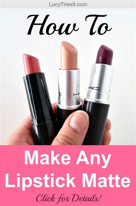 How to make your lipstick matte - Lucy Tries It