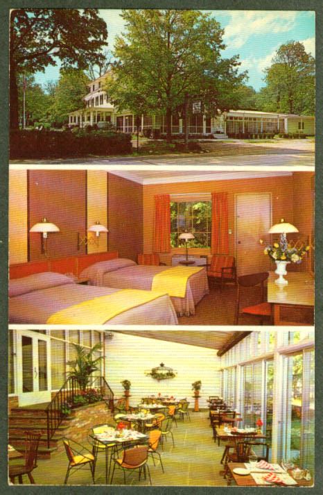 White Hart Inn Salisbury CT 3-view postcard 1960s