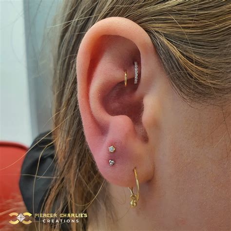 Rook Piercing | Piercing Ideas - Piercer Charlie's Creations