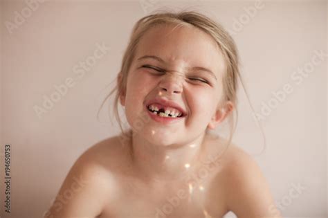 "Cute young Girl With Snaggletooth Smile (Missing Front Tooth) and ...