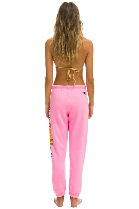 AVIATOR NATION SWEATPANTS - NEON PINK - Aviator Nation