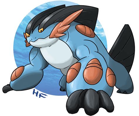 260. Mega Swampert by hftran on DeviantArt