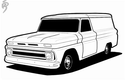 Chevy Truck Drawings | Free download on ClipArtMag