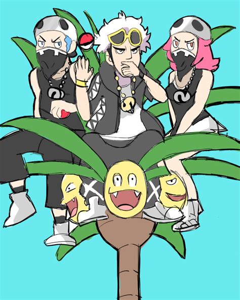 Guzma and Team Skull Grunts Doodle by AlSanya on DeviantArt