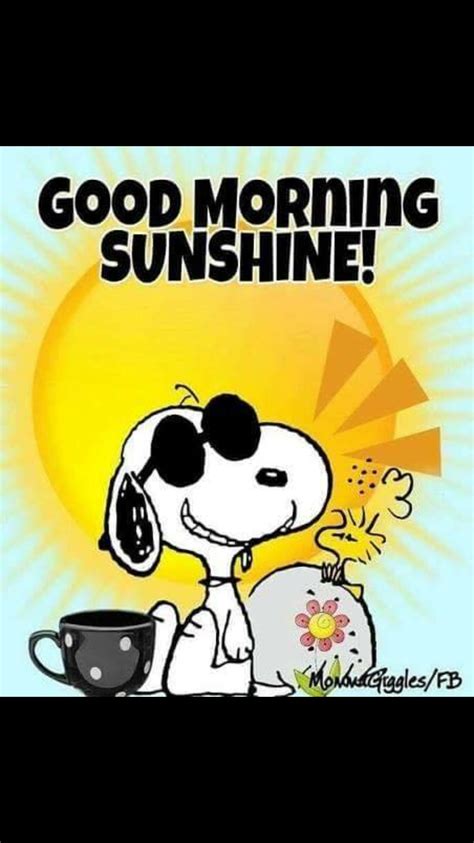 Pin by Delores Brown Reuscher on Good morning | Good morning sunshine, Good morning snoopy ...