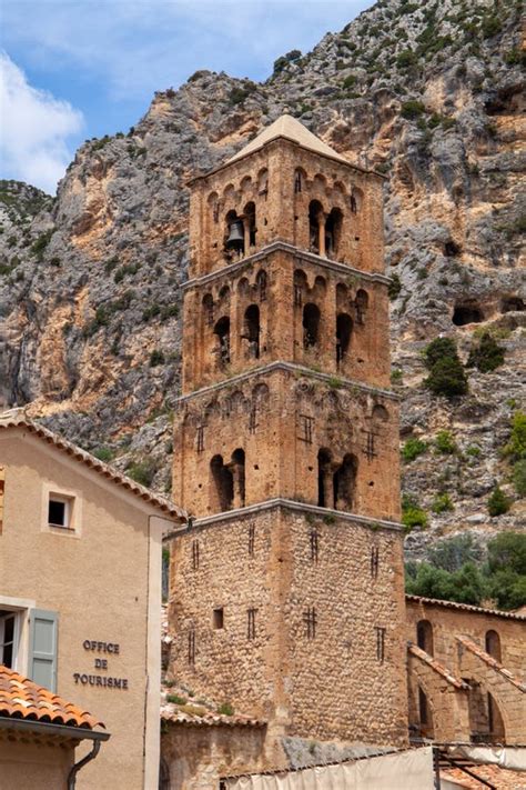 Moustiers-Sainte-Marie Countries Lavender Fields and Sunflowers Region of France Stock Photo ...