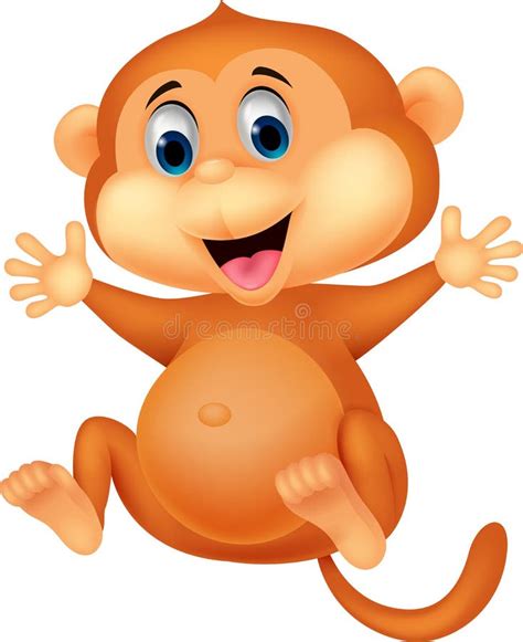 Cute monkey cartoon stock vector. Illustration of adorable - 30939024