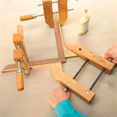 Home-Made Miter Clamps | Woodworking basics, Woodworking tools storage ...